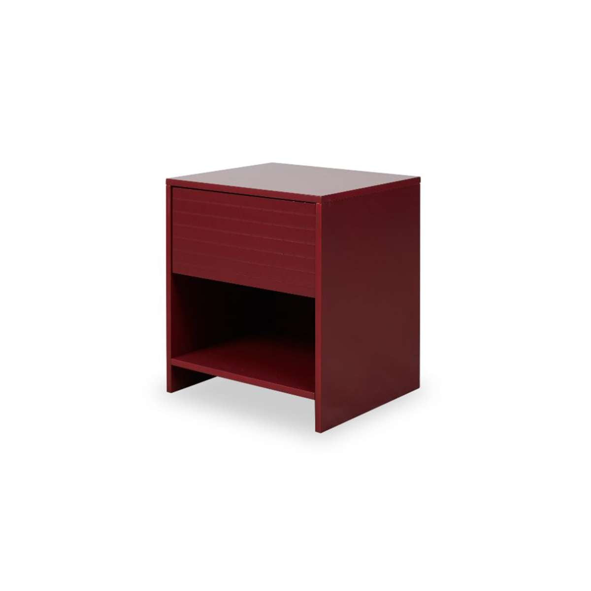 Amos Checkered Bedside Table - Shiraz - Mocka New Zealand