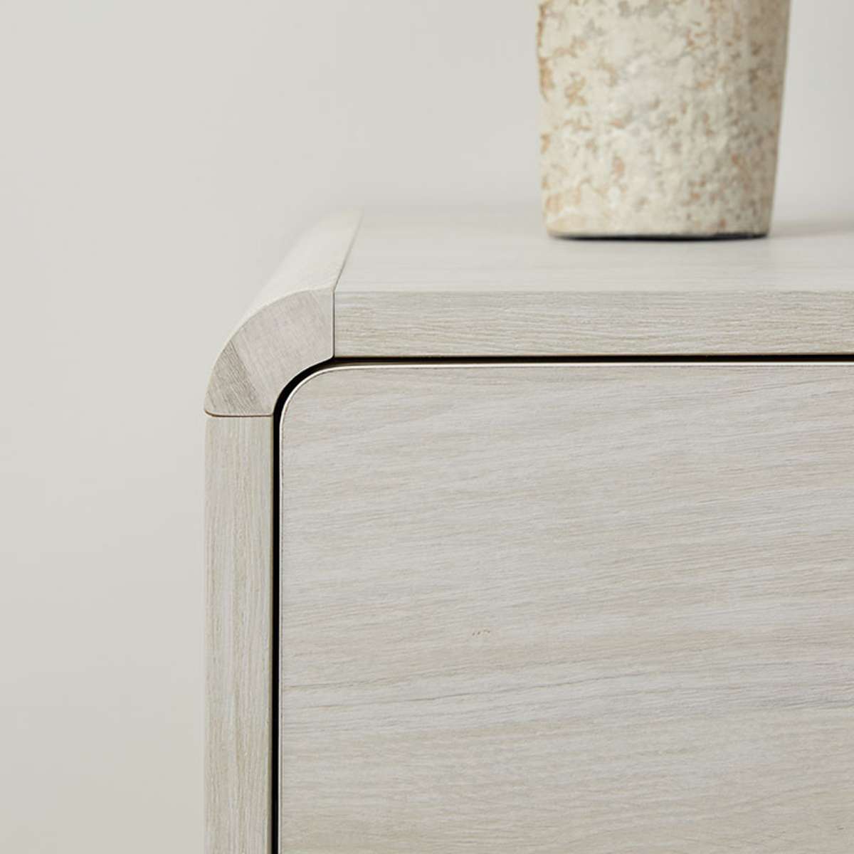 Owen Bedside Table - Cream - Mocka New Zealand