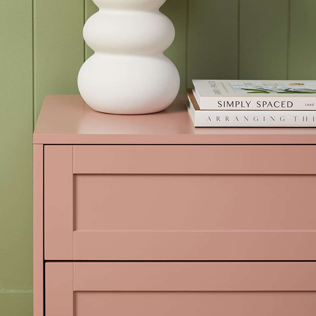 Eros Bedside Table - Pink - Mocka New Zealand