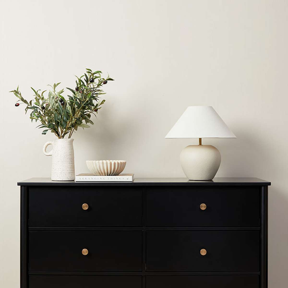 Delaney Six Drawer - Black - Mocka New Zealand