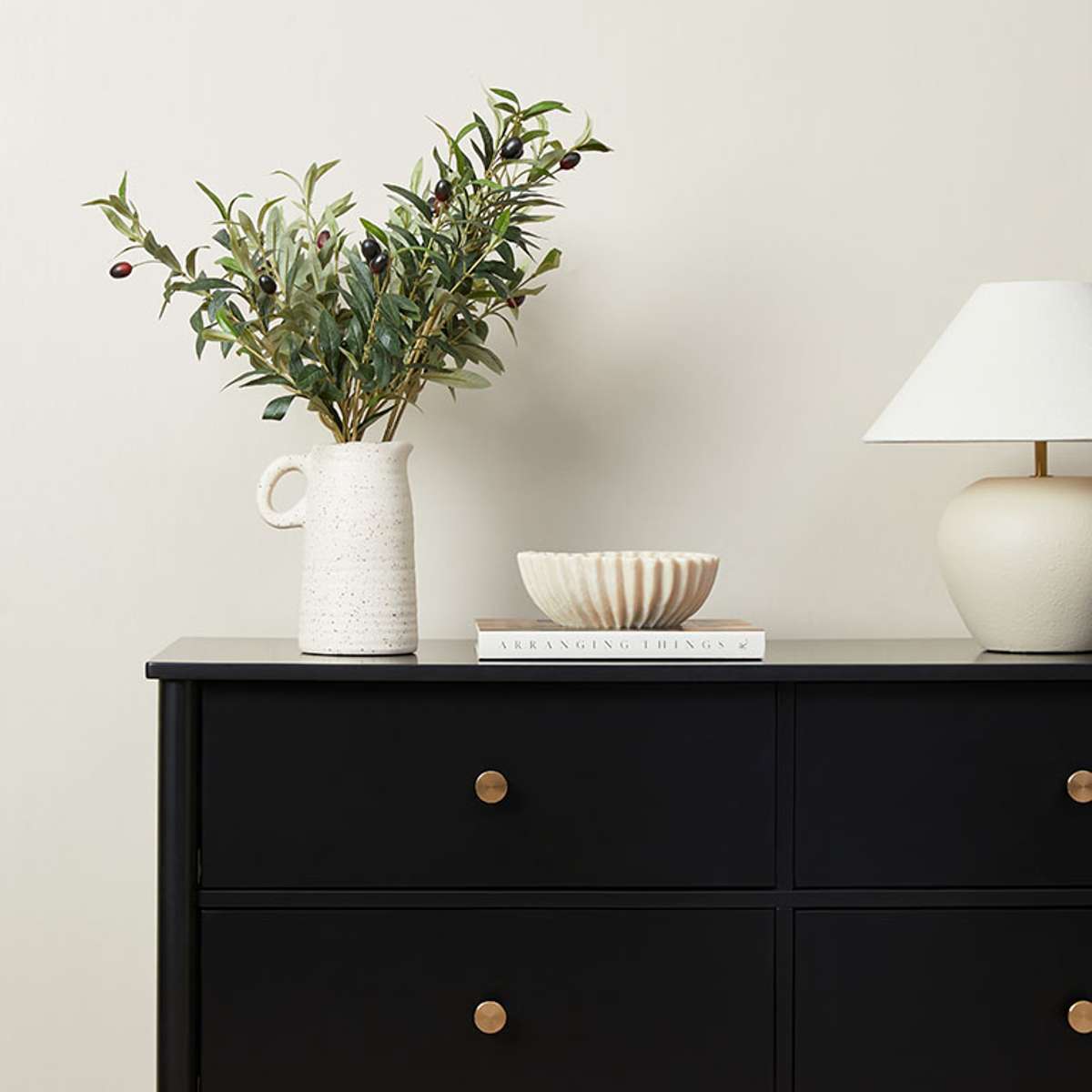 Delaney Six Drawer - Black - Mocka New Zealand