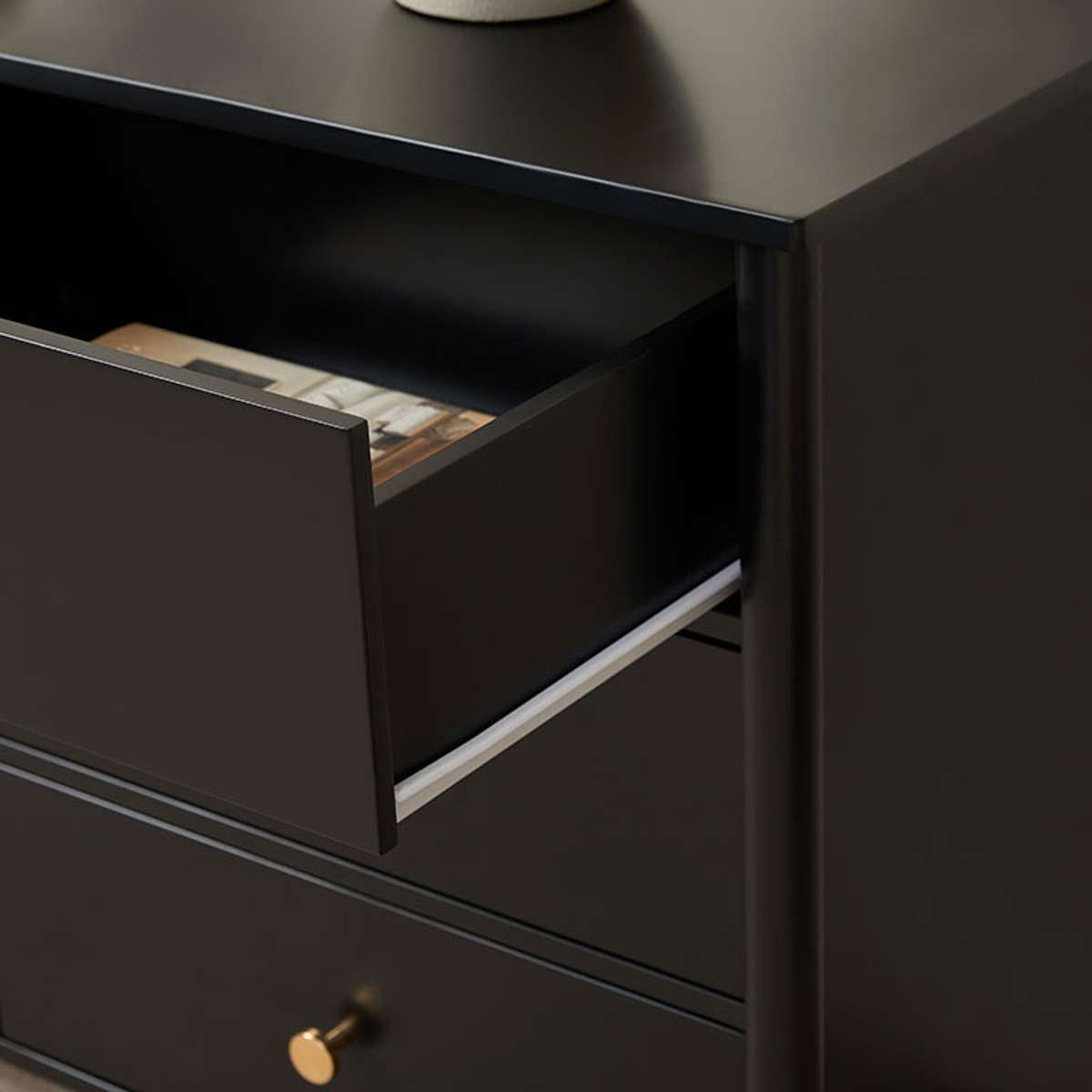 Delaney Six Drawer - Black - Mocka New Zealand