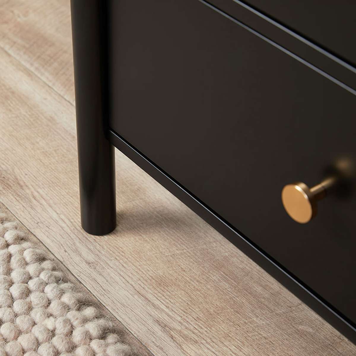 Delaney Six Drawer - Black - Mocka New Zealand