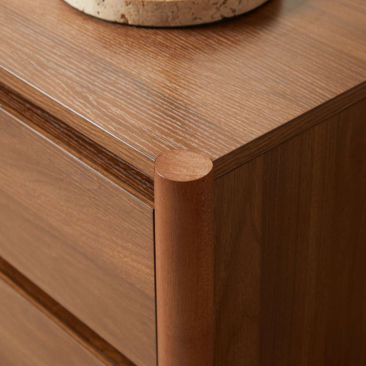 Blair Bedside Table - Walnut - Mocka New Zealand