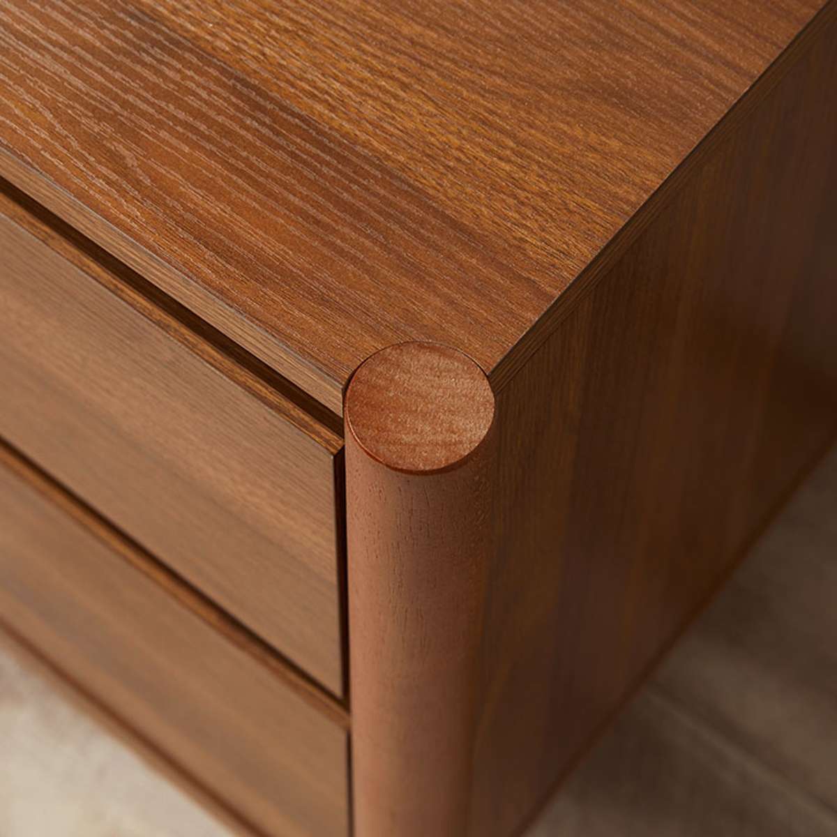 Blair Bedside Table - Walnut - Mocka New Zealand
