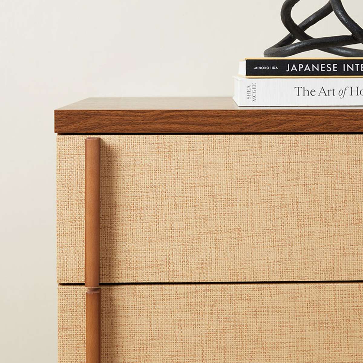 Minato Textured Six Drawer - Walnut - Mocka New Zealand