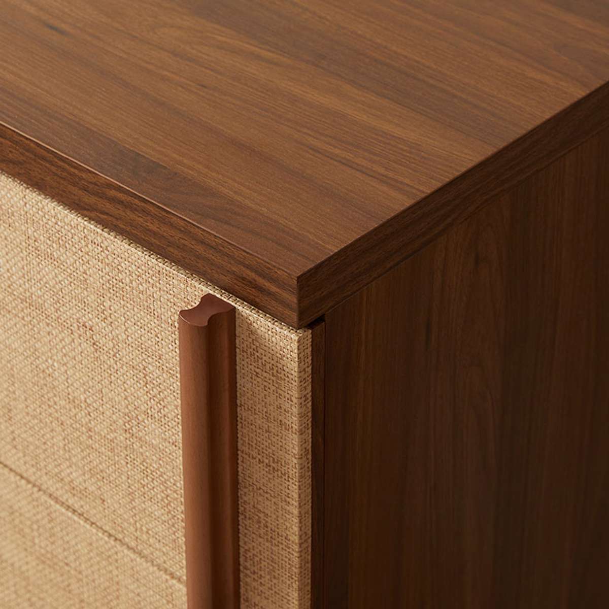 Minato Textured Six Drawer - Walnut - Mocka New Zealand