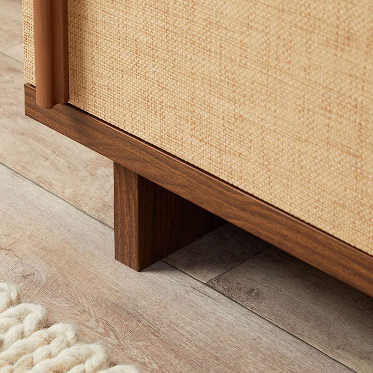 Minato Textured Six Drawer - Walnut - Mocka New Zealand