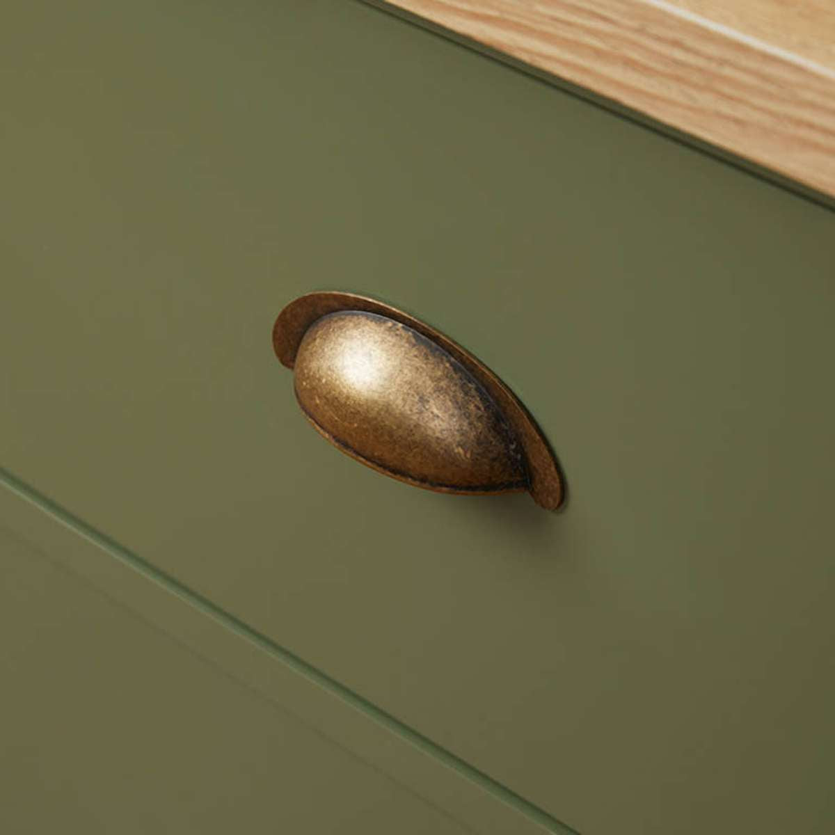 Hastings Six Drawer - Olive Green/Natural - Mocka New Zealand