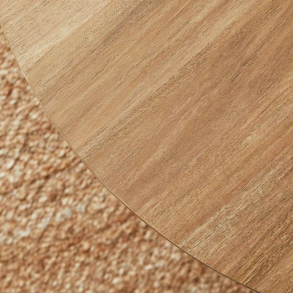 Tove Curved Leg Coffee Table - Pecan - Mocka New Zealand