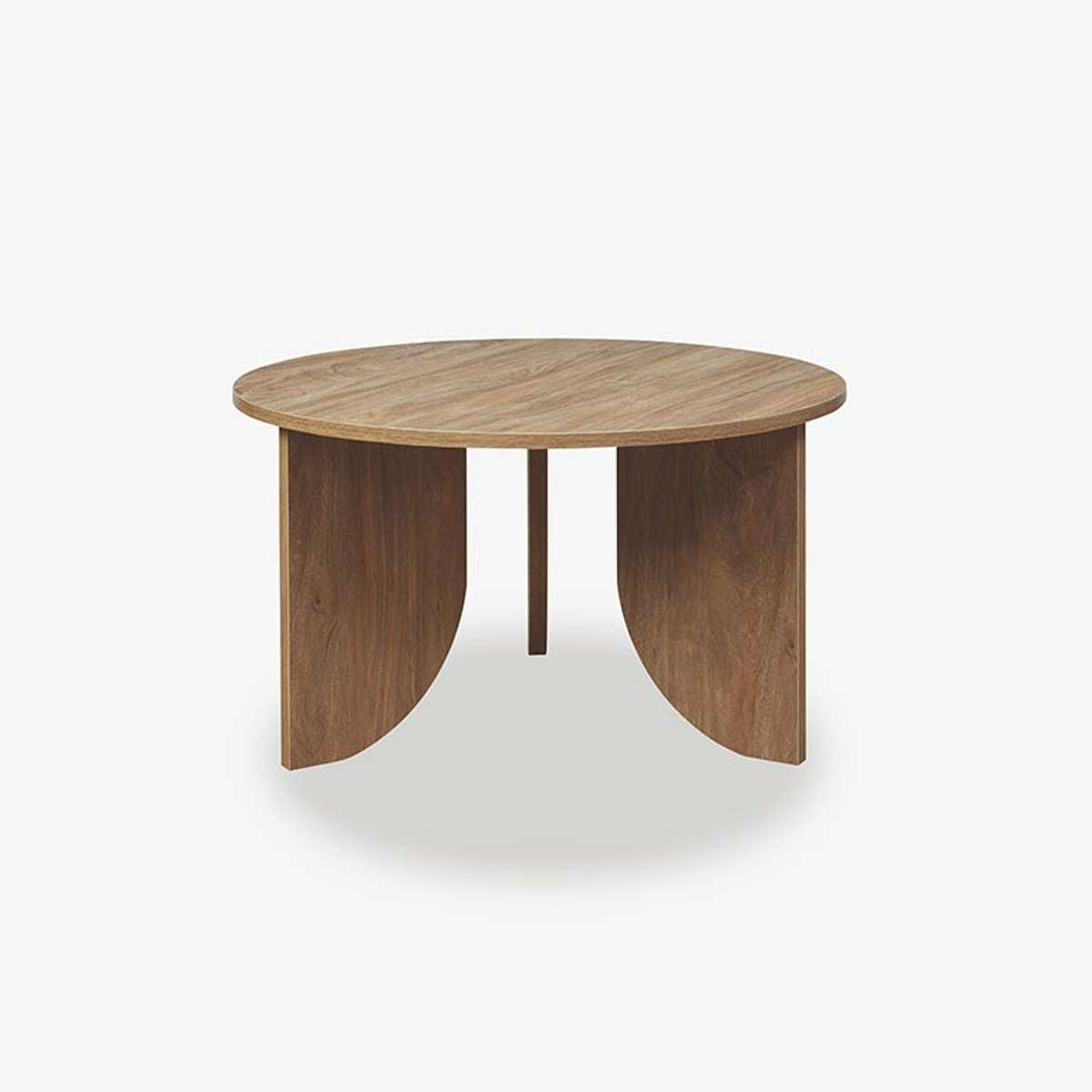 Tove Curved Leg Coffee Table - Pecan - Mocka New Zealand