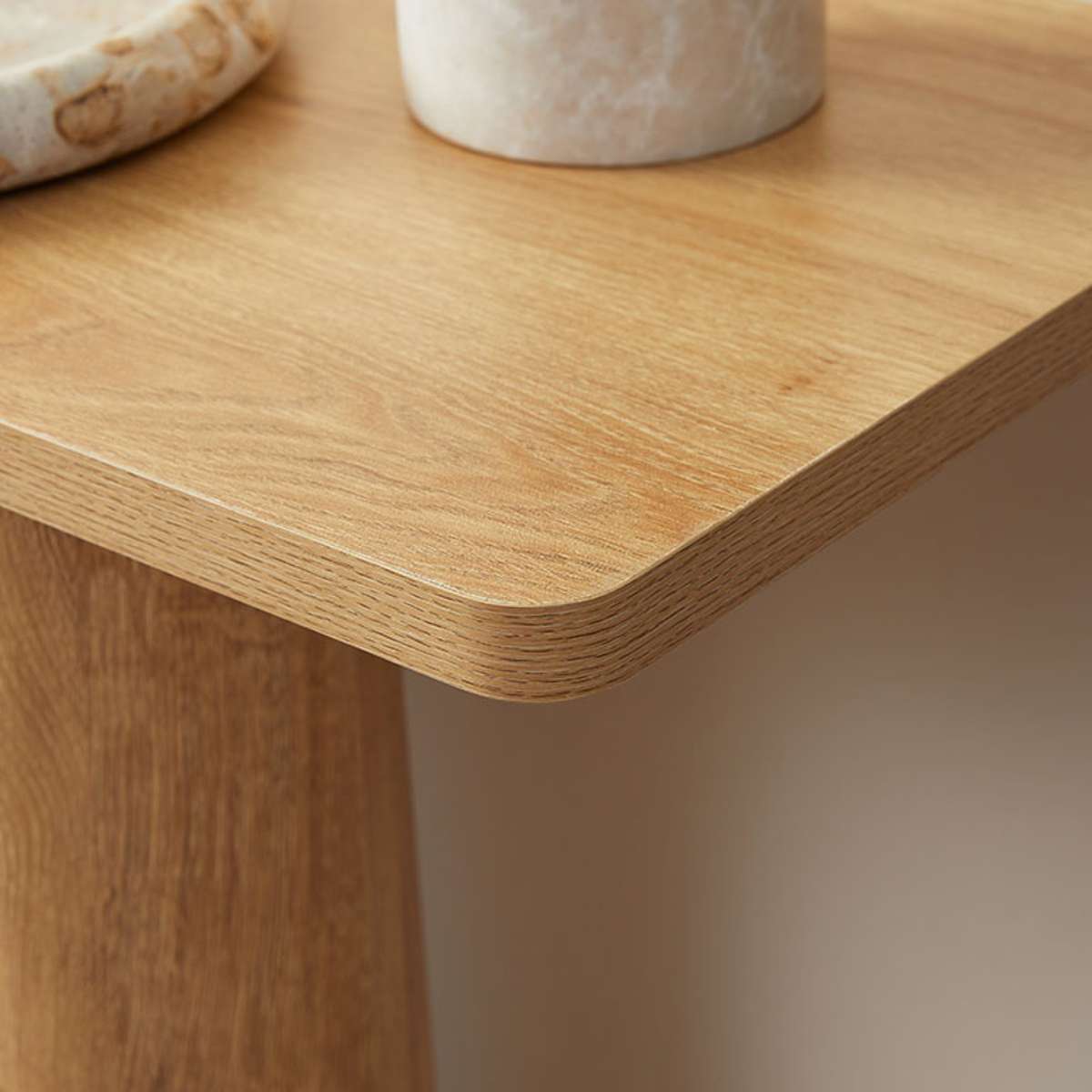 Otis Chunky Leg Console Table - Natural - Mocka New Zealand