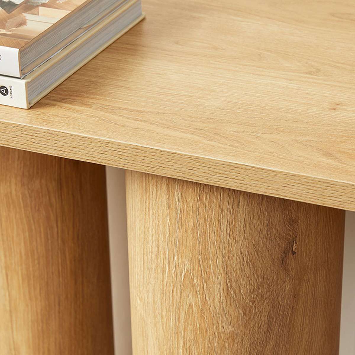 Otis Chunky Leg Console Table - Natural - Mocka New Zealand