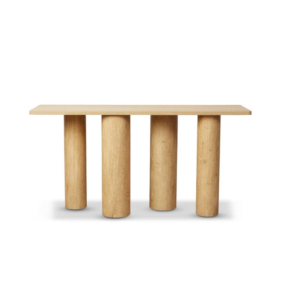 Otis Chunky Leg Console Table - Natural - Mocka New Zealand