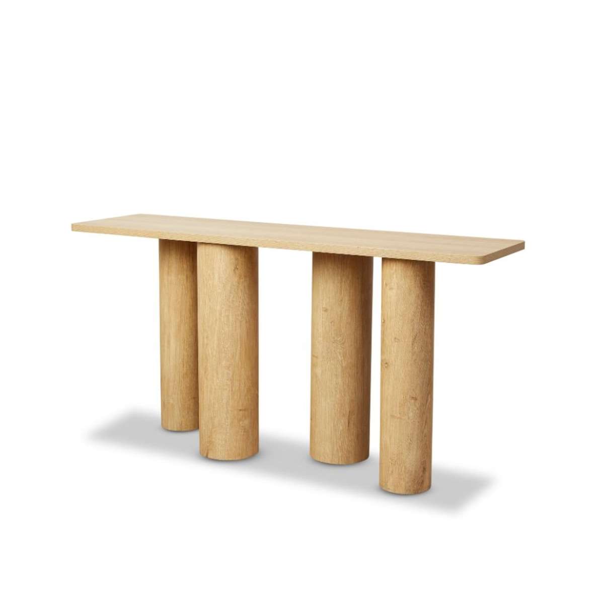 Otis Chunky Leg Console Table - Natural - Mocka New Zealand