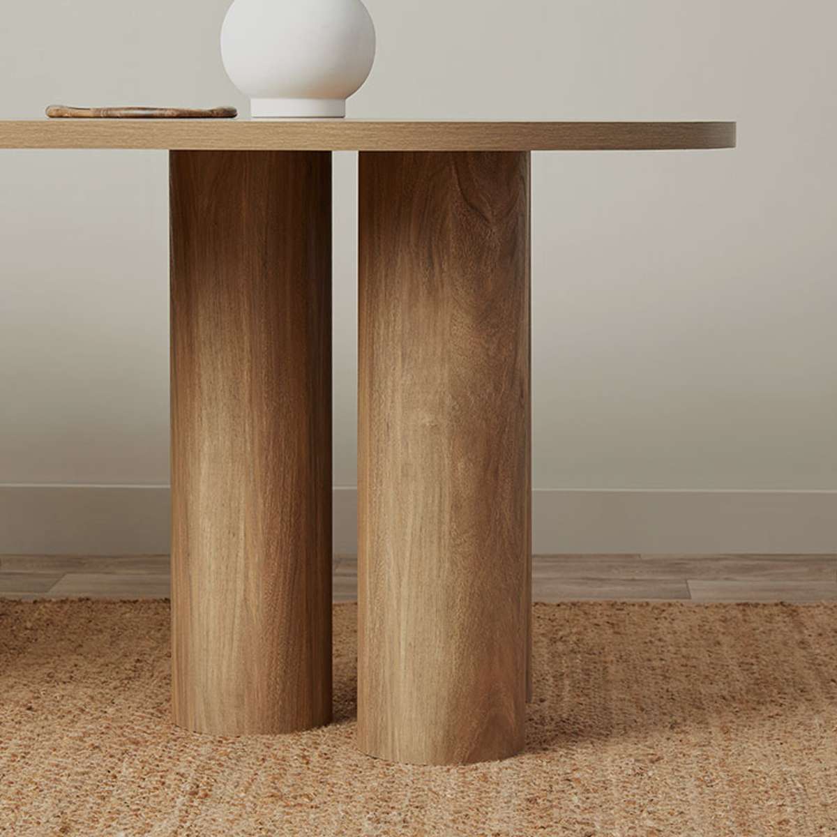 Otis Six Seater Dining Table - Pecan - Mocka New Zealand