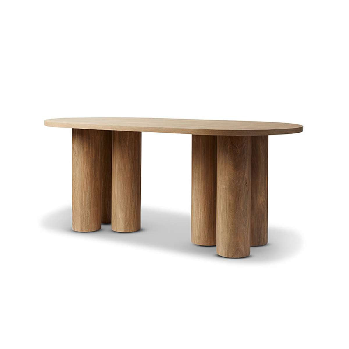 Otis Six Seater Dining Table - Pecan - Mocka New Zealand