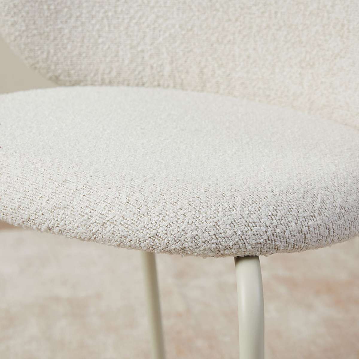 Willa Curved Dining Chair - Set of Two - Cream - Mocka New Zealand