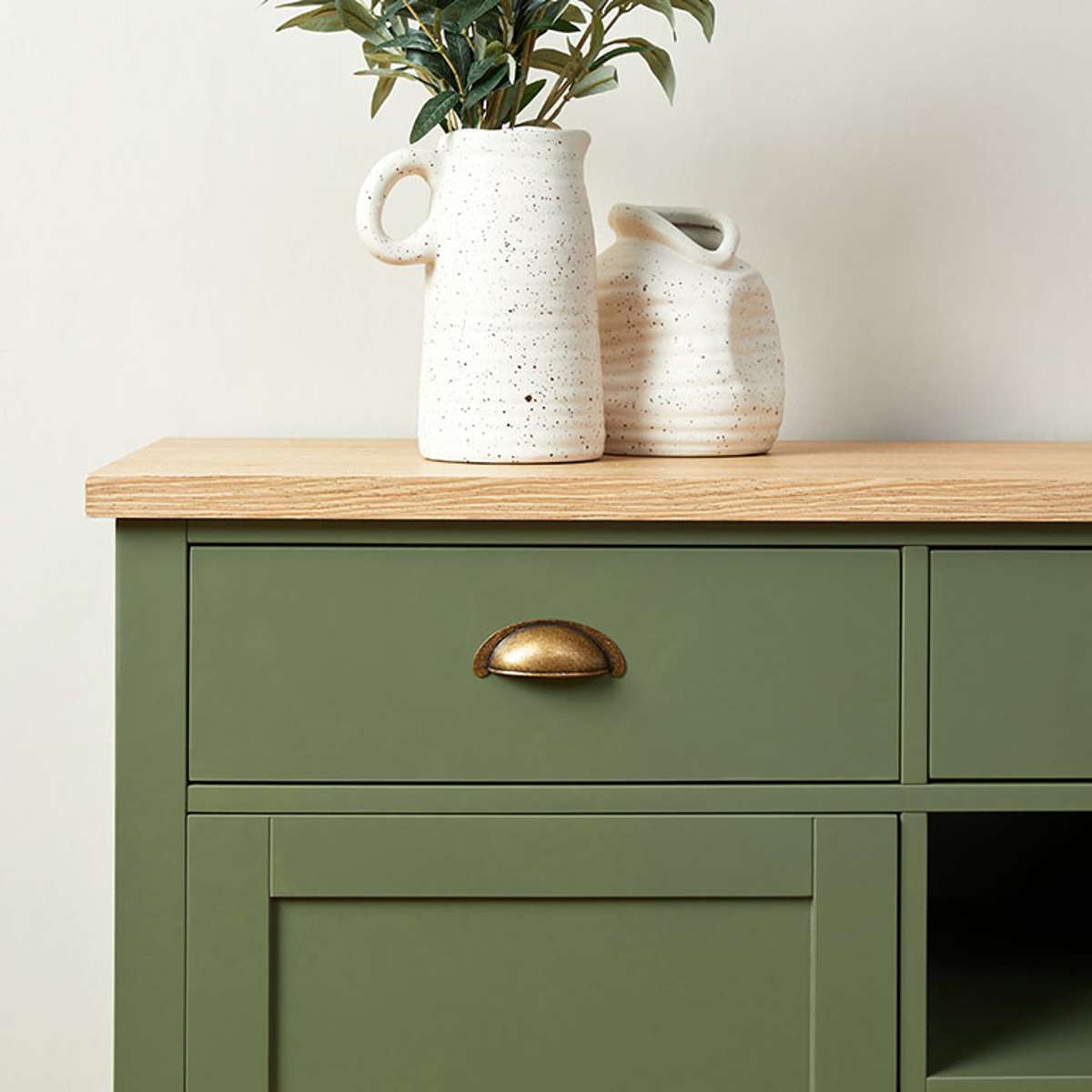 Hastings Buffet - Olive Green/Natural - Mocka New Zealand