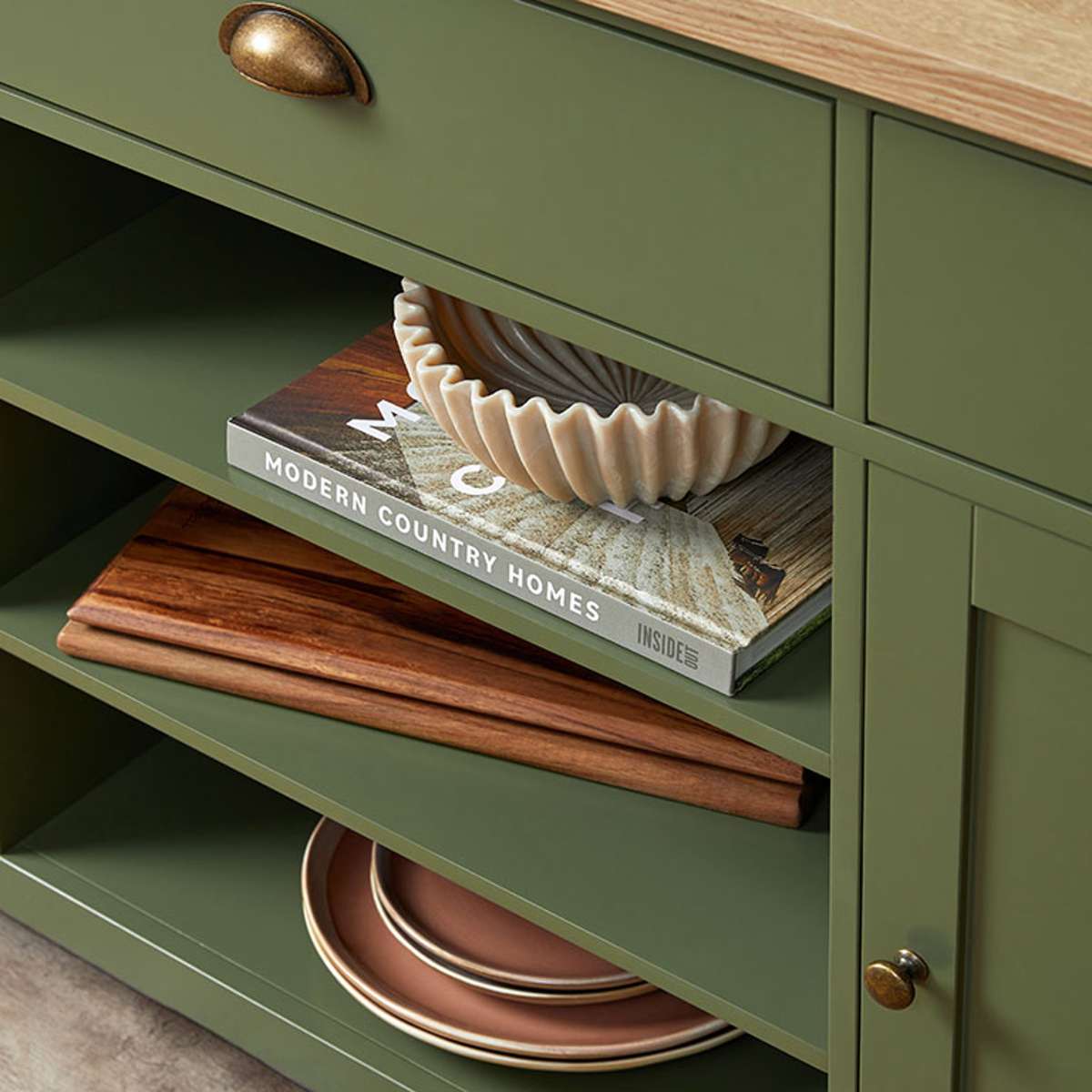 Hastings Buffet - Olive Green/Natural - Mocka New Zealand