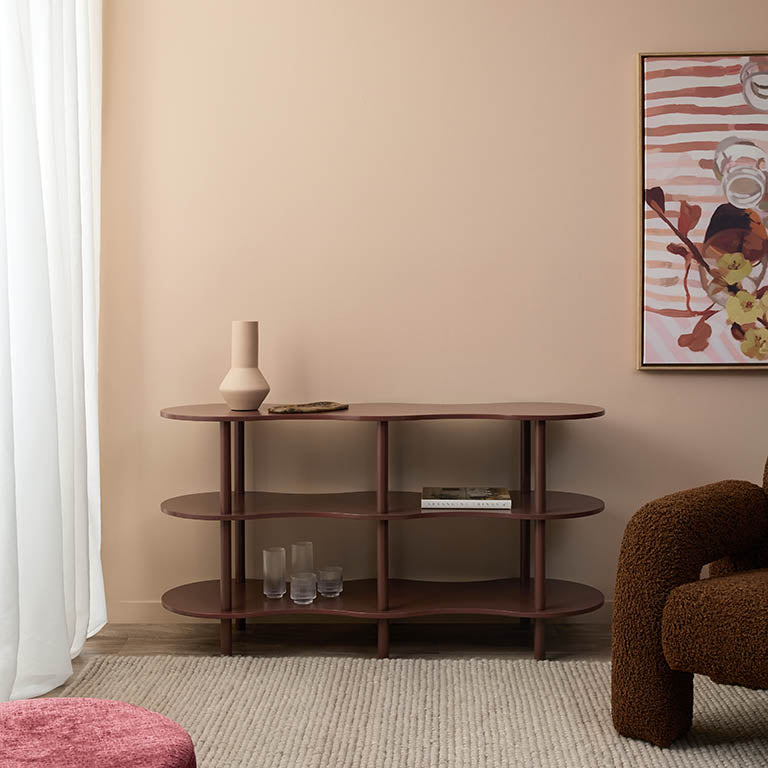 Wavey Low Three Shelf - Chocolate - Mocka New Zealand