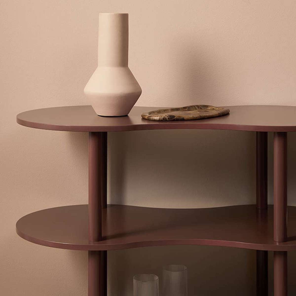 Wavey Low Three Shelf - Chocolate - Mocka New Zealand