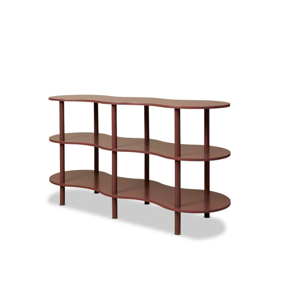 Wavey Low Three Shelf - Chocolate - Mocka New Zealand