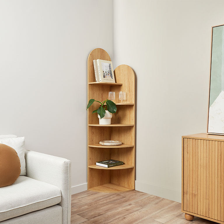Arched Corner Shelves - Mocka New Zealand