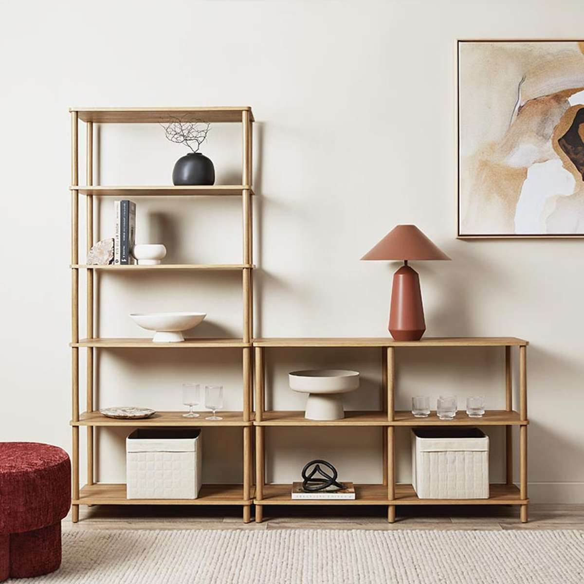 Eden Low Shelf - Pecan - Mocka New Zealand