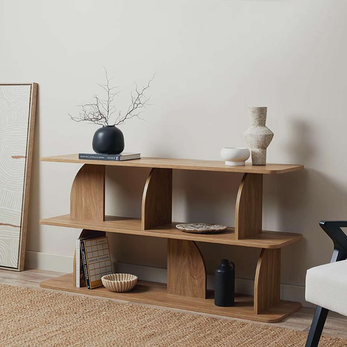 Tove Low Shelf - Pecan - Mocka New Zealand