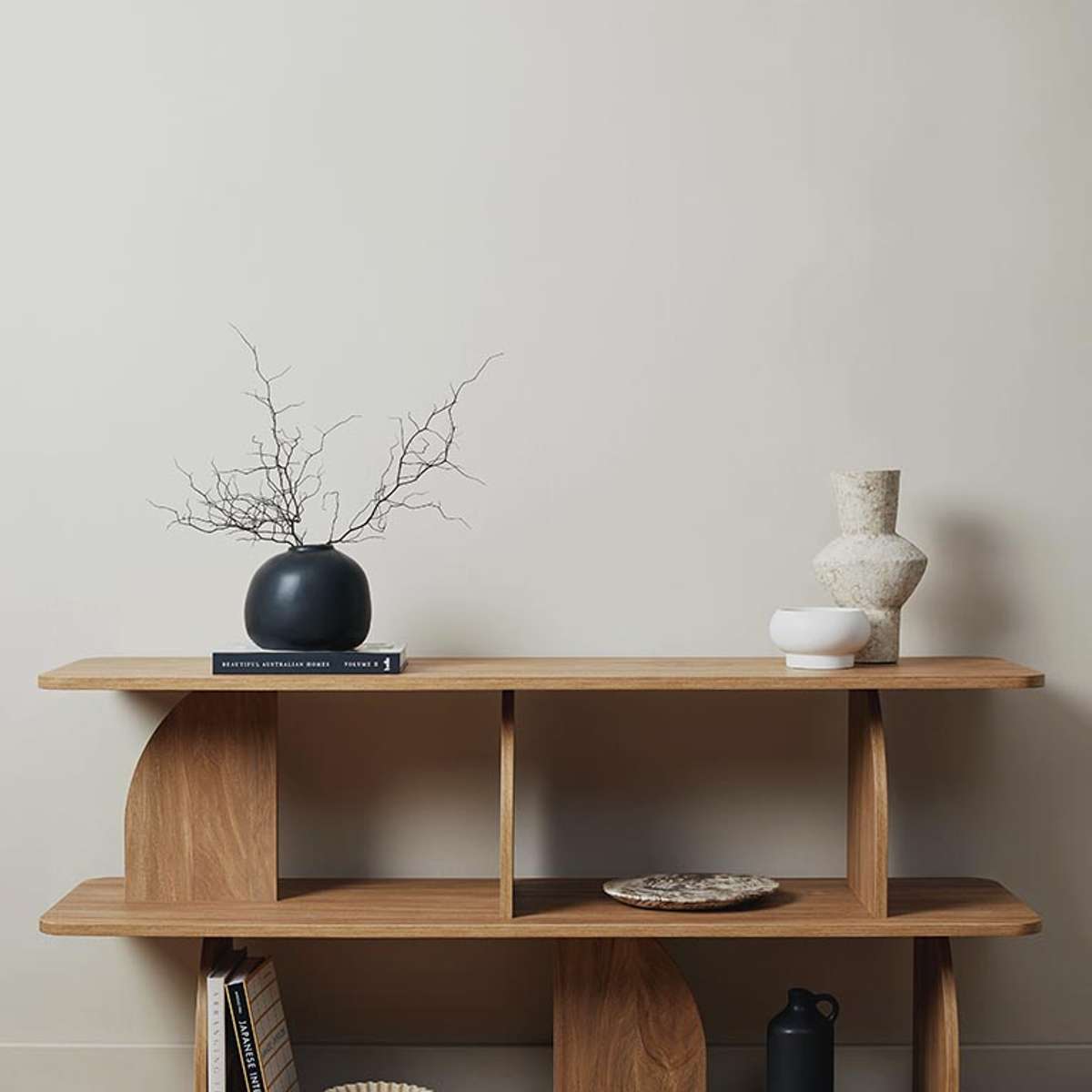 Tove Low Shelf - Pecan - Mocka New Zealand