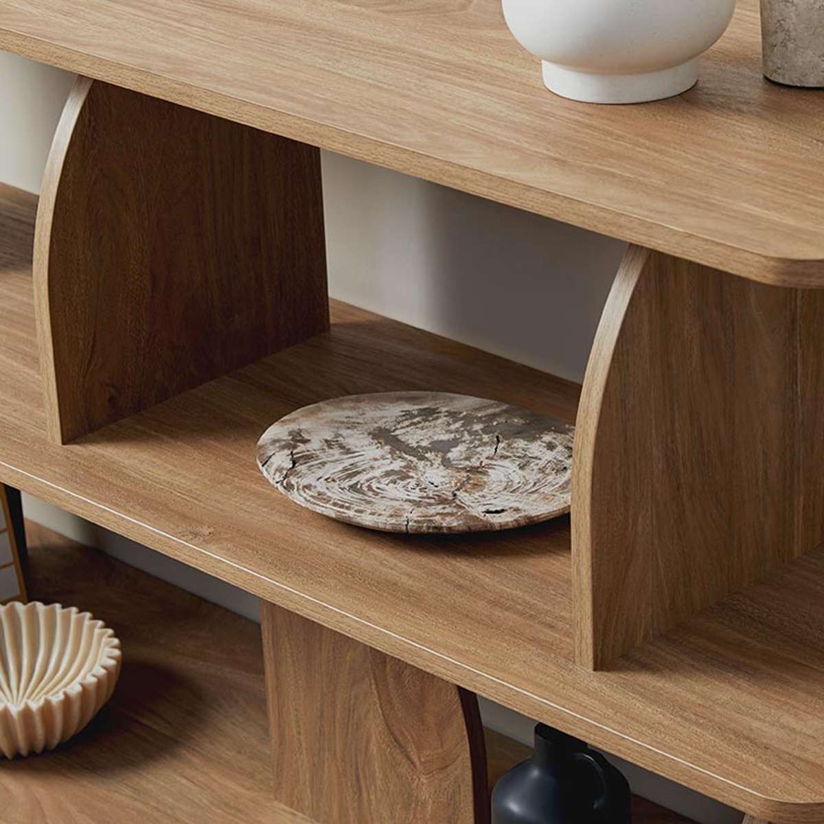 Tove Low Shelf - Pecan - Mocka New Zealand