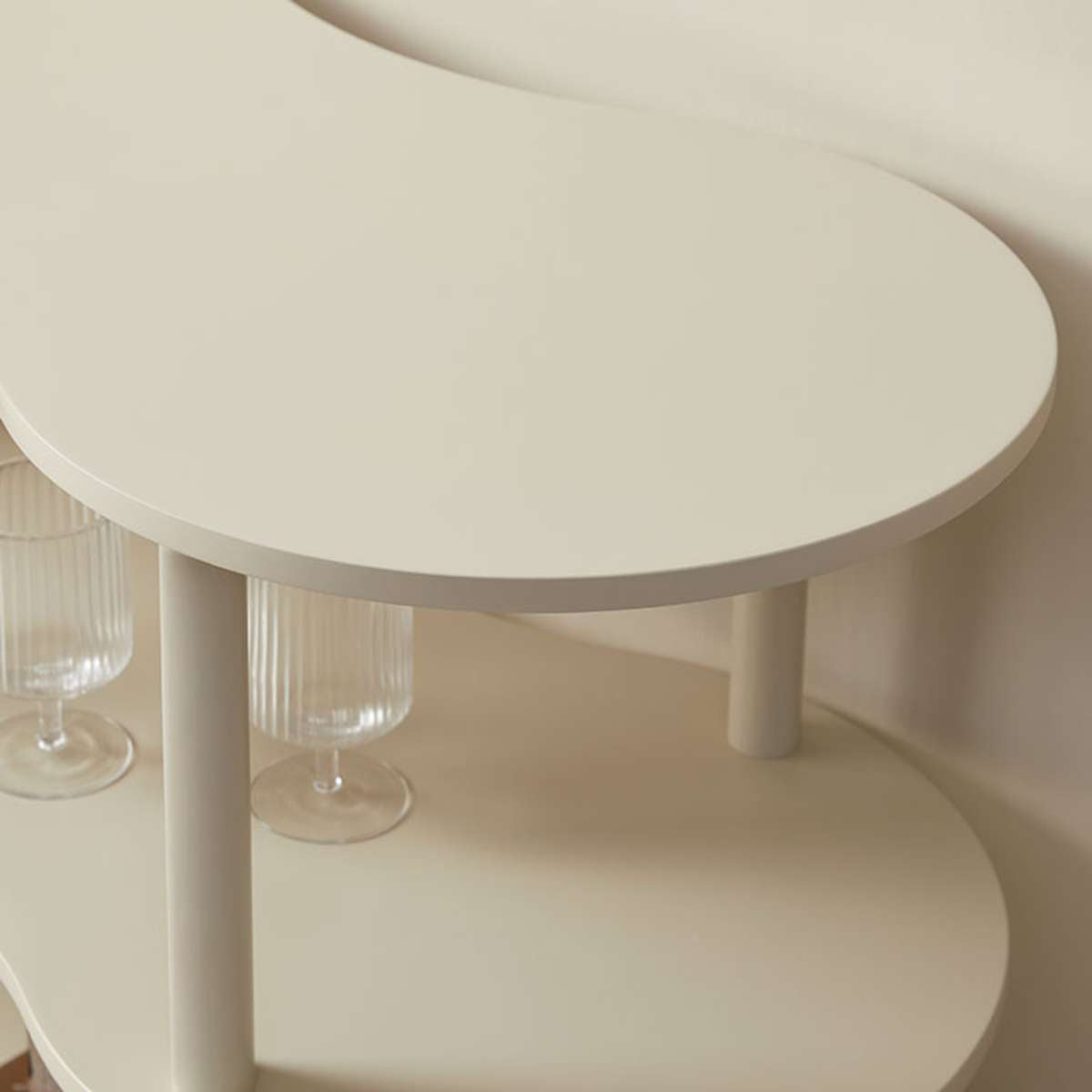 Wavey Low Three Shelf - Beige - Mocka New Zealand