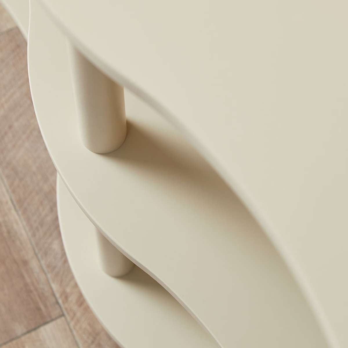 Wavey Low Three Shelf - Beige - Mocka New Zealand