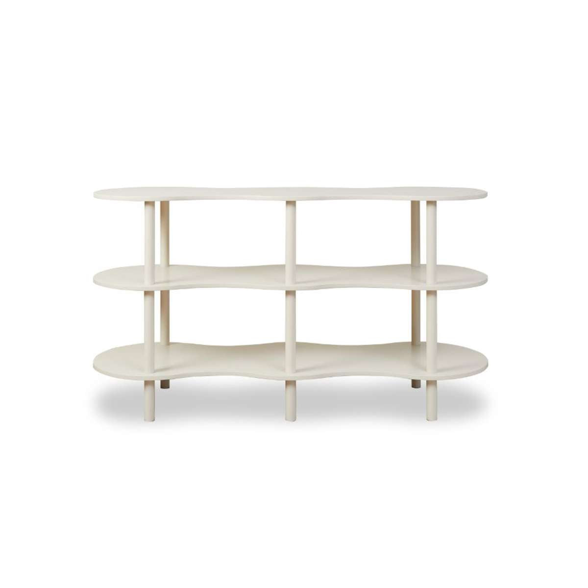 Wavey Low Three Shelf - Beige - Mocka New Zealand