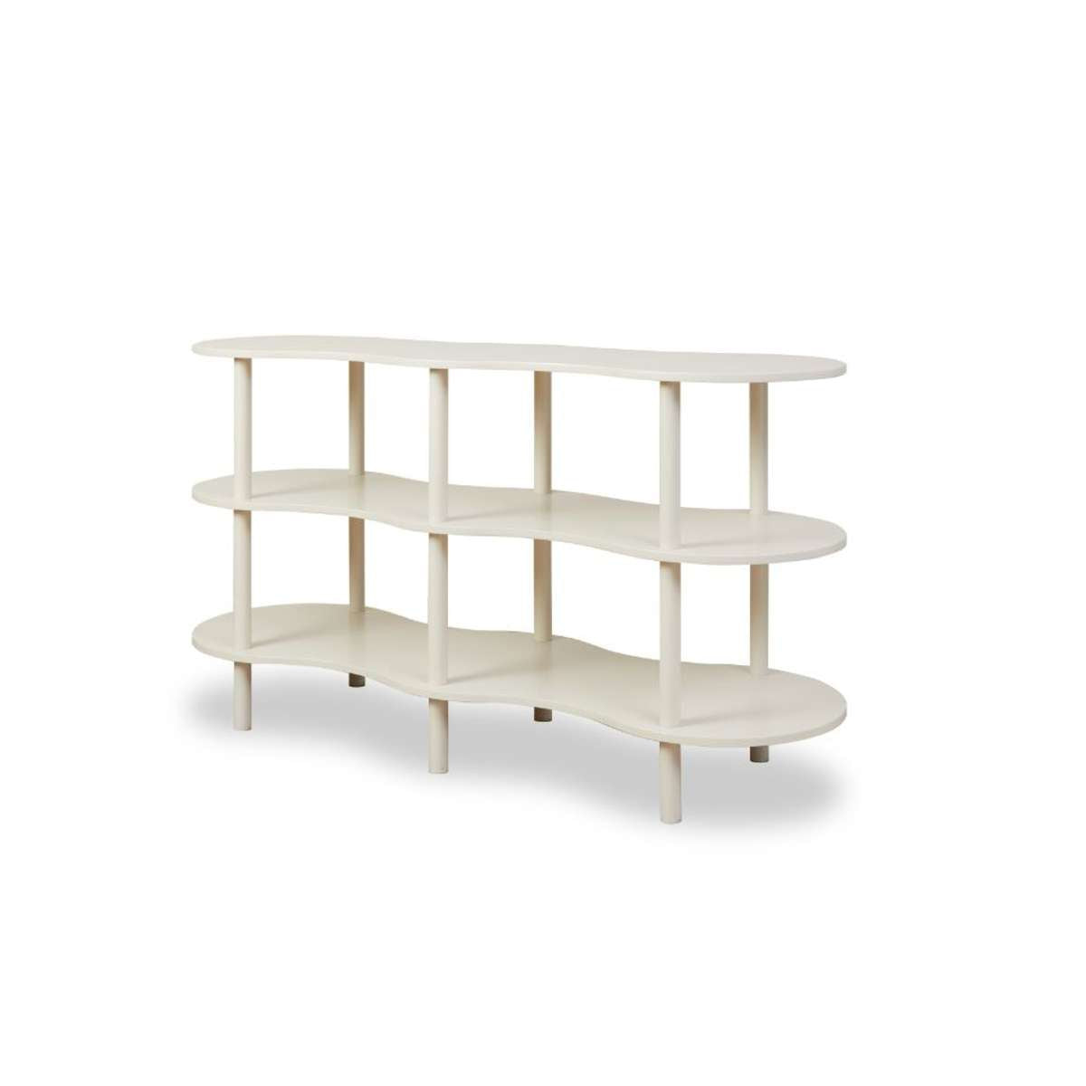 Wavey Low Three Shelf - Beige - Mocka New Zealand