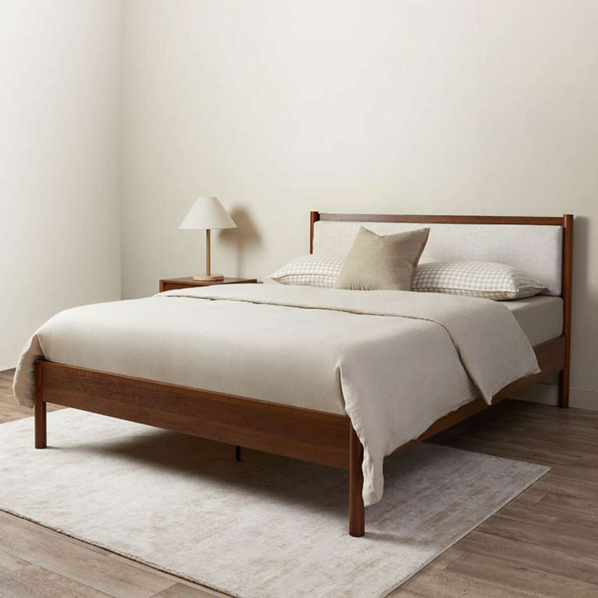 Blair Queen Bed - Walnut - Mocka New Zealand