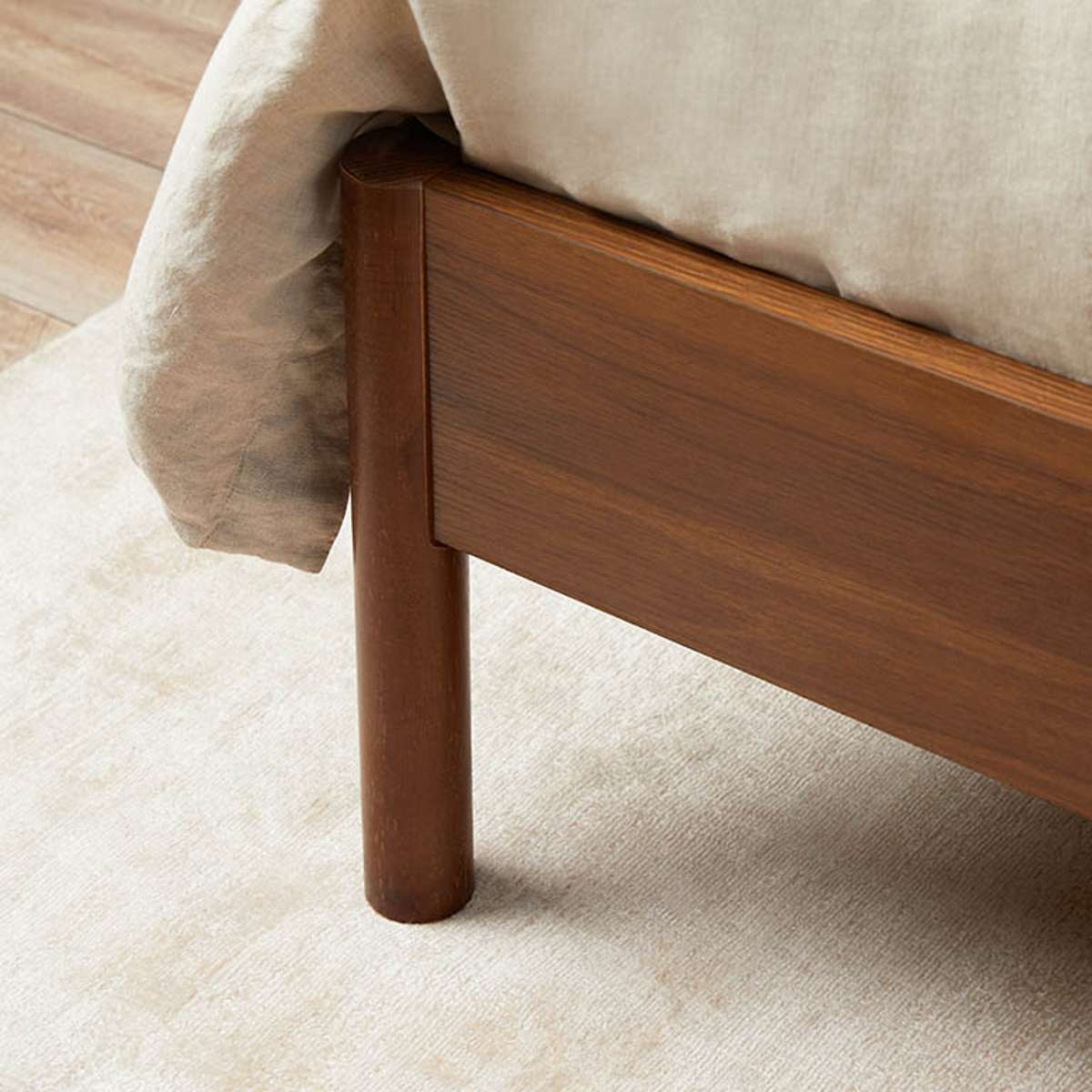 Blair Queen Bed - Walnut - Mocka New Zealand