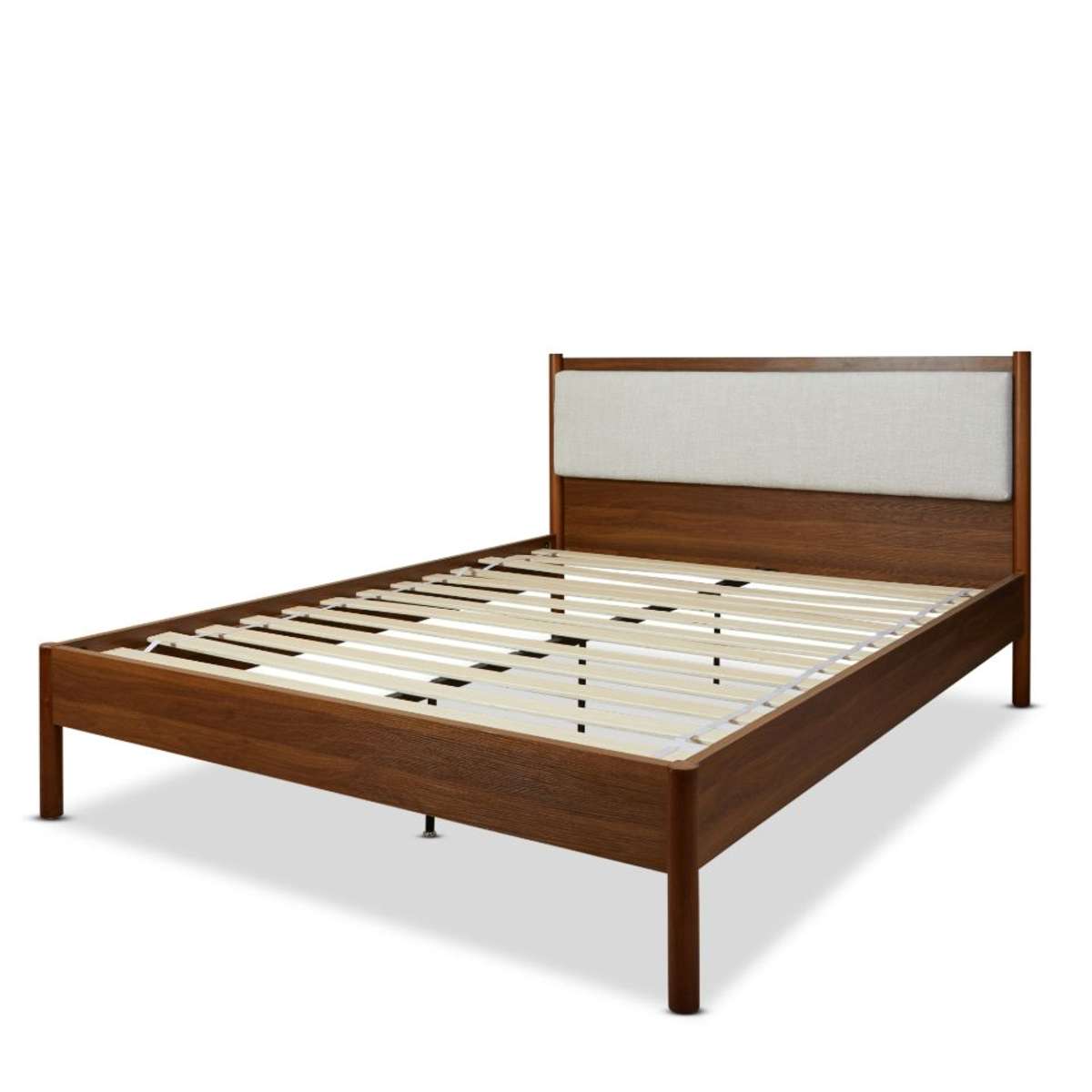 Blair Queen Bed - Walnut - Mocka New Zealand