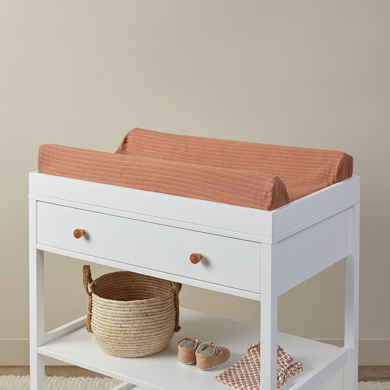 Mocka Cotton Change Mat Cover - Clay - Mocka New Zealand