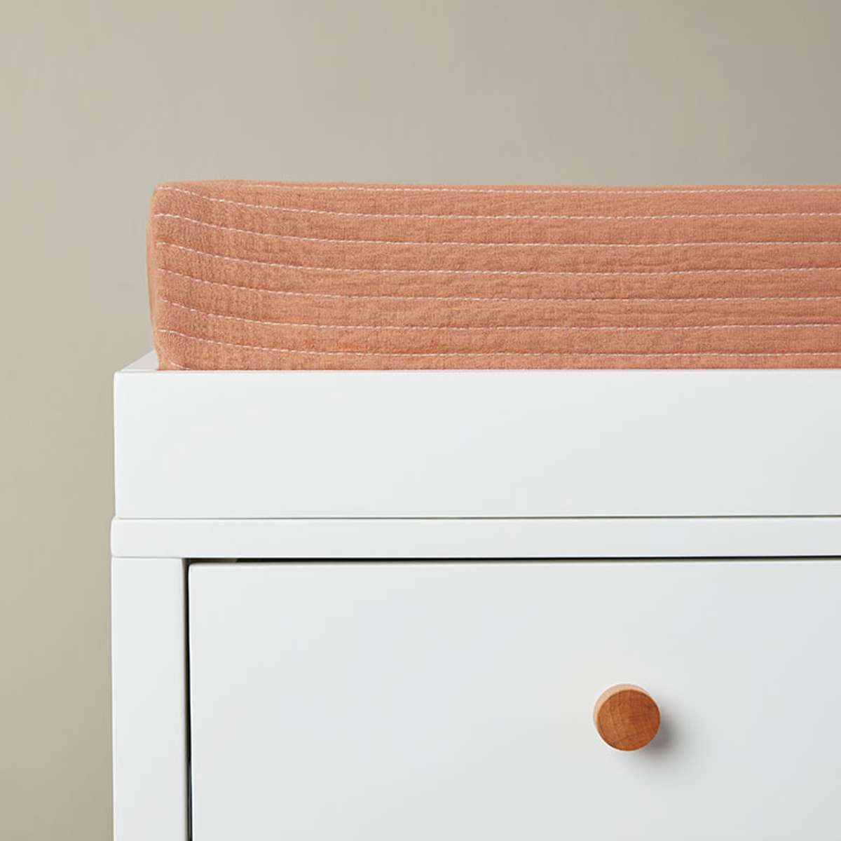 Mocka Cotton Change Mat Cover - Clay - Mocka New Zealand