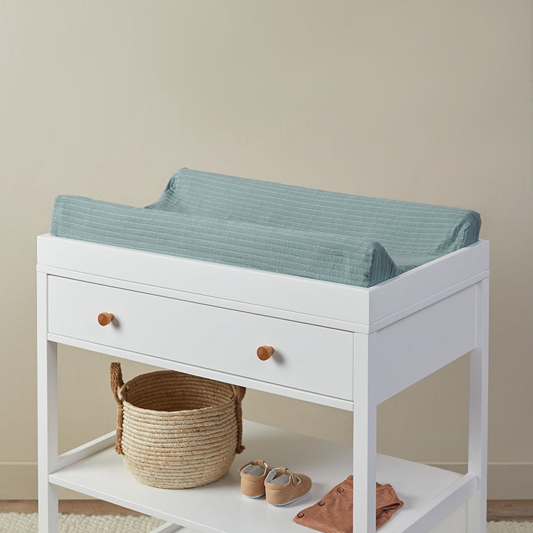 Mocka Cotton Change Mat Cover - Teal - Mocka New Zealand