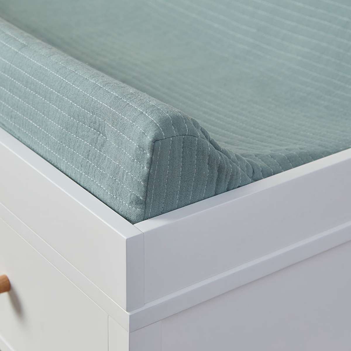 Mocka Cotton Change Mat Cover - Teal - Mocka New Zealand