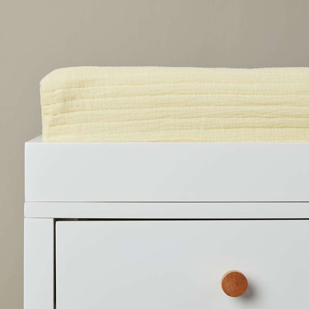Mocka Cotton Change Mat Cover - Buttermilk - Mocka New Zealand