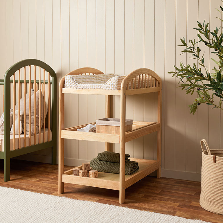 Archie 2 Shelf Change Table - Mocka New Zealand