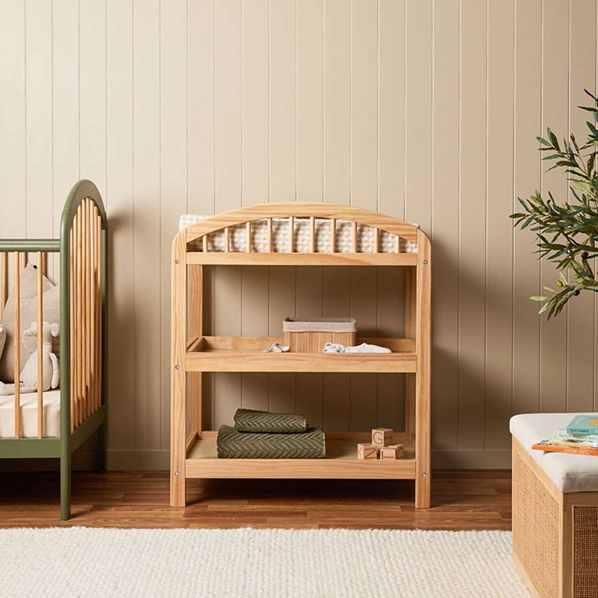 Archie 2 Shelf Change Table - Mocka New Zealand