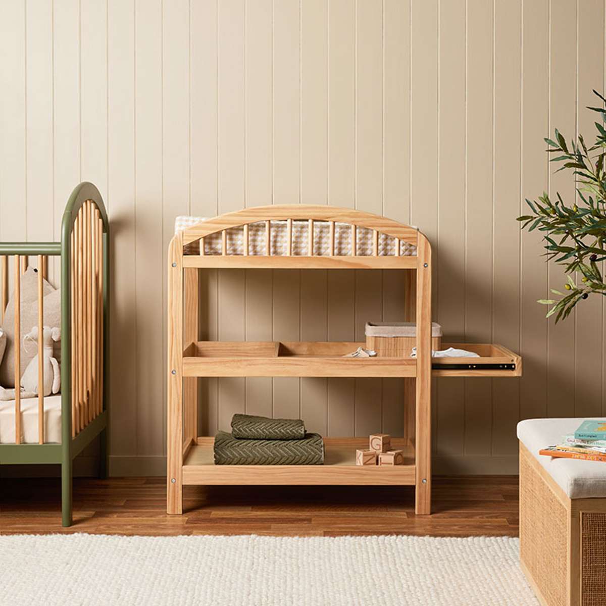Archie 2 Shelf Change Table - Mocka New Zealand