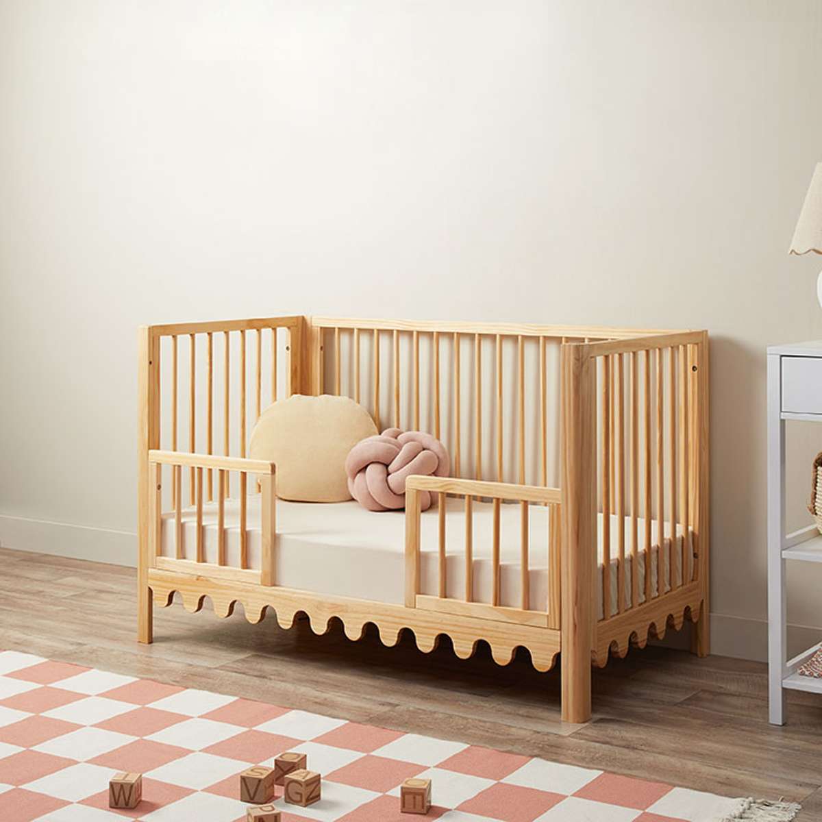 Luan Cot Toddler Half Frames - Natural - Mocka New Zealand