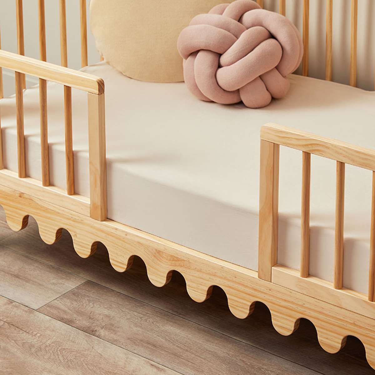 Luan Cot Toddler Half Frames - Natural - Mocka New Zealand