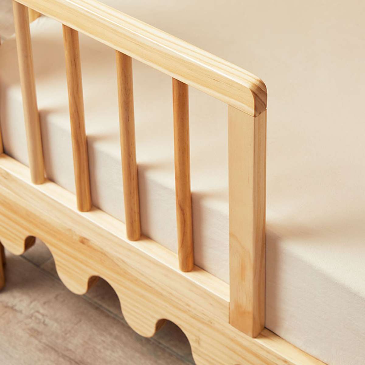 Luan Cot Toddler Half Frames - Natural - Mocka New Zealand